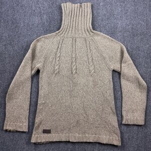 Horseware Ireland Cableknit Turtleneck Sweater Women's XS Beige